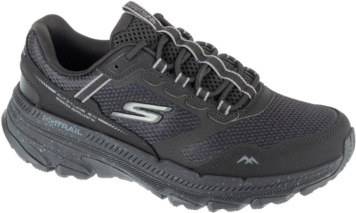 Skechers Go Run Trail Altitude 2.0 - Ravine, Vrouwen, Zwart, Hardloopschoenen, maat: 37,5