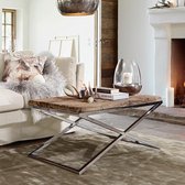LOBERON Salontafel Wilson zilverkleurig/bruin