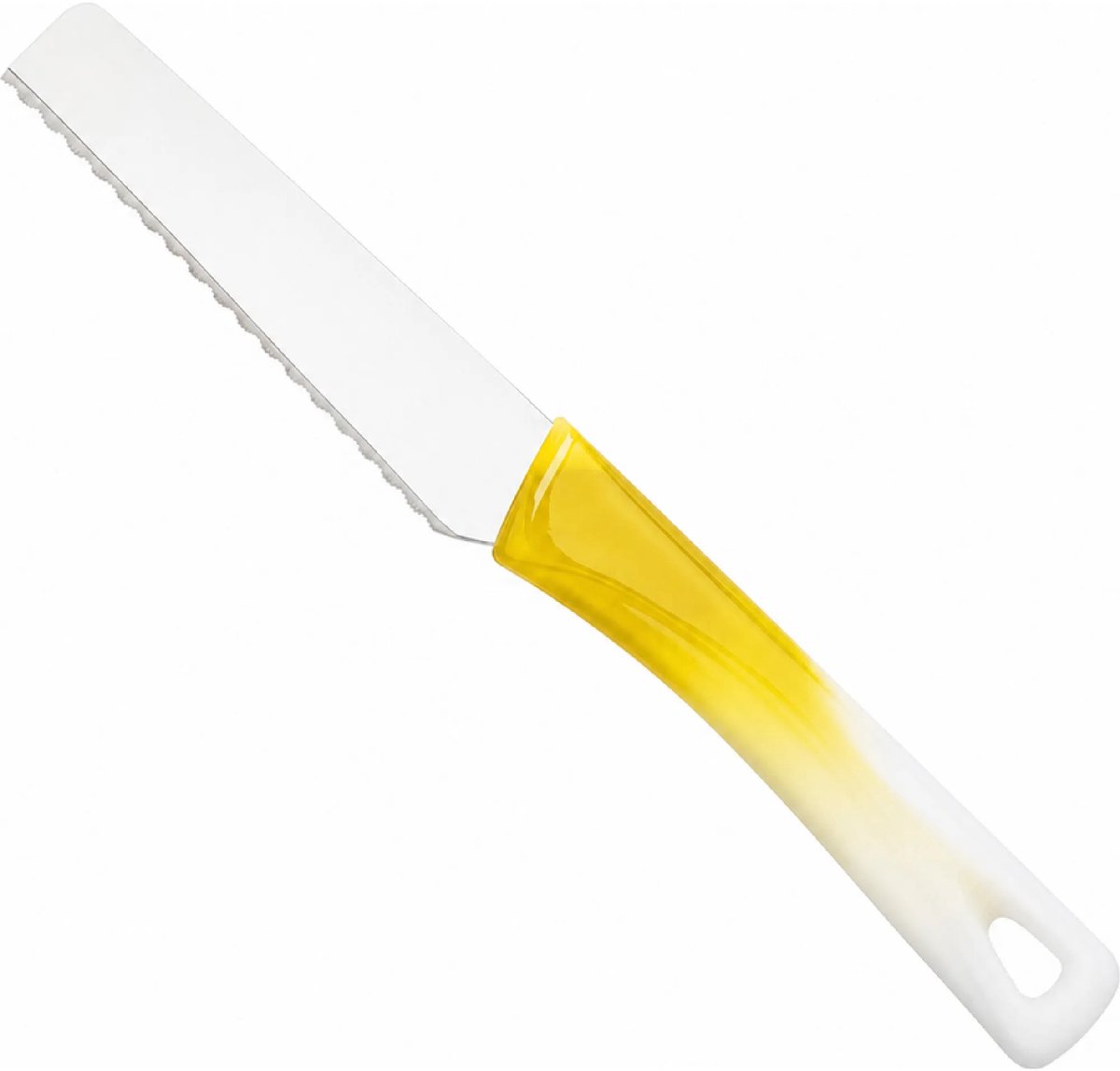 RÖR Solingen Broodmes 10 cm met Bi-Color wit/gele handgreep