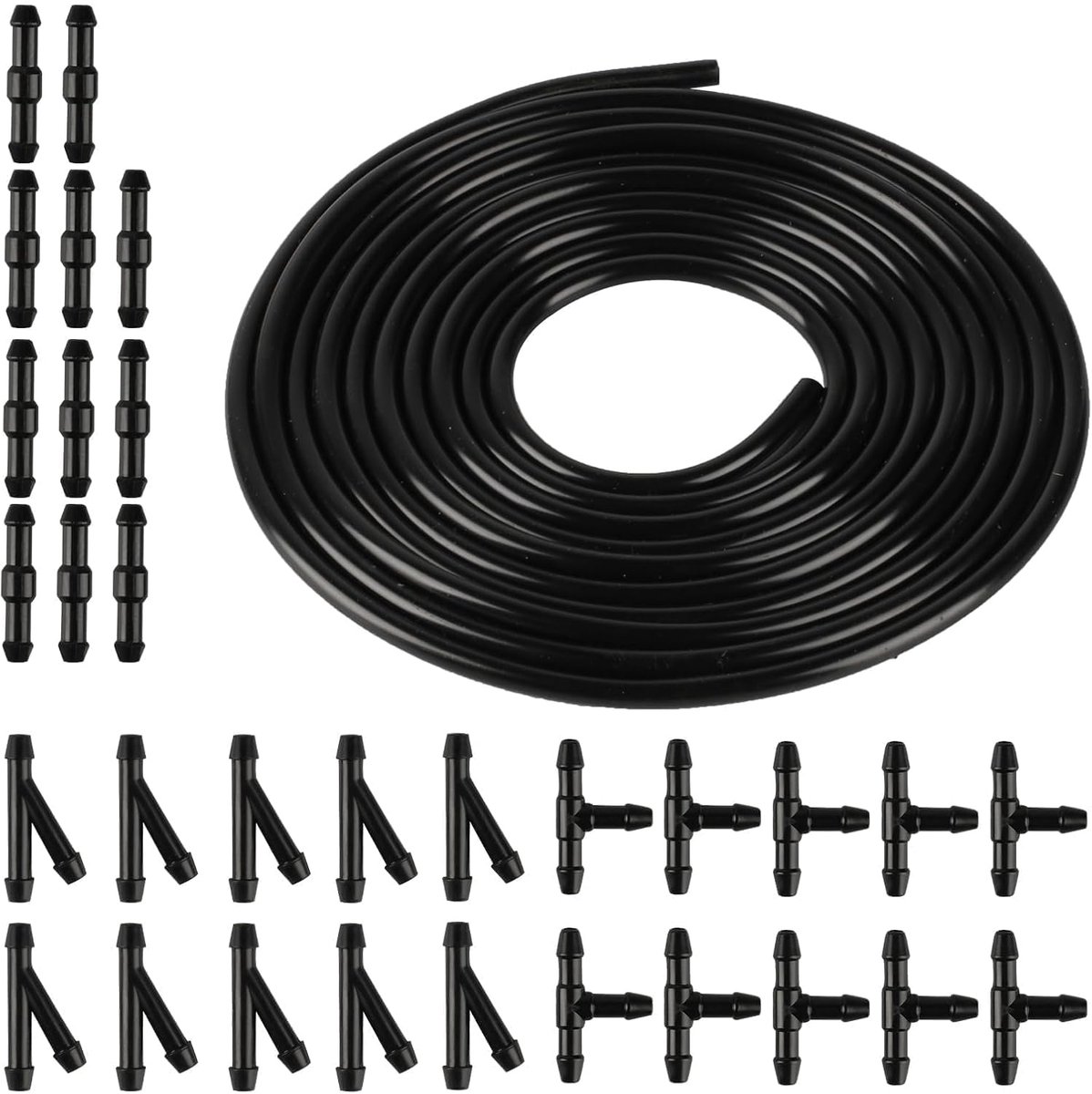 Windscreen spray hose 4m - rubber en plastic - eenvoudig te installeren - ideaal voor autoruiten reiniging - SnelShoppen