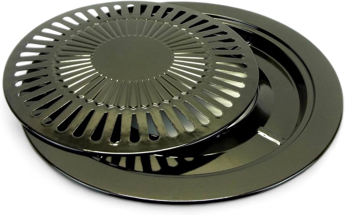 Grillrooster 2-delig Ø 31 cm voor barbecue camping gasfornuis met 2-in-1 gereedschap