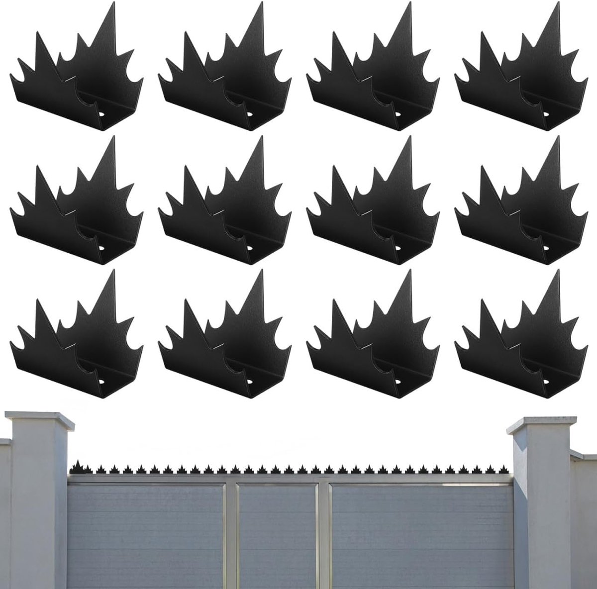 1 set spijkers veiligheidshekken voor buiten punt preventie anti-waar decoratieve wandspiesen afschrikkende verzorging metaal van de omheining spikes accessoires vogels koolstofstaal