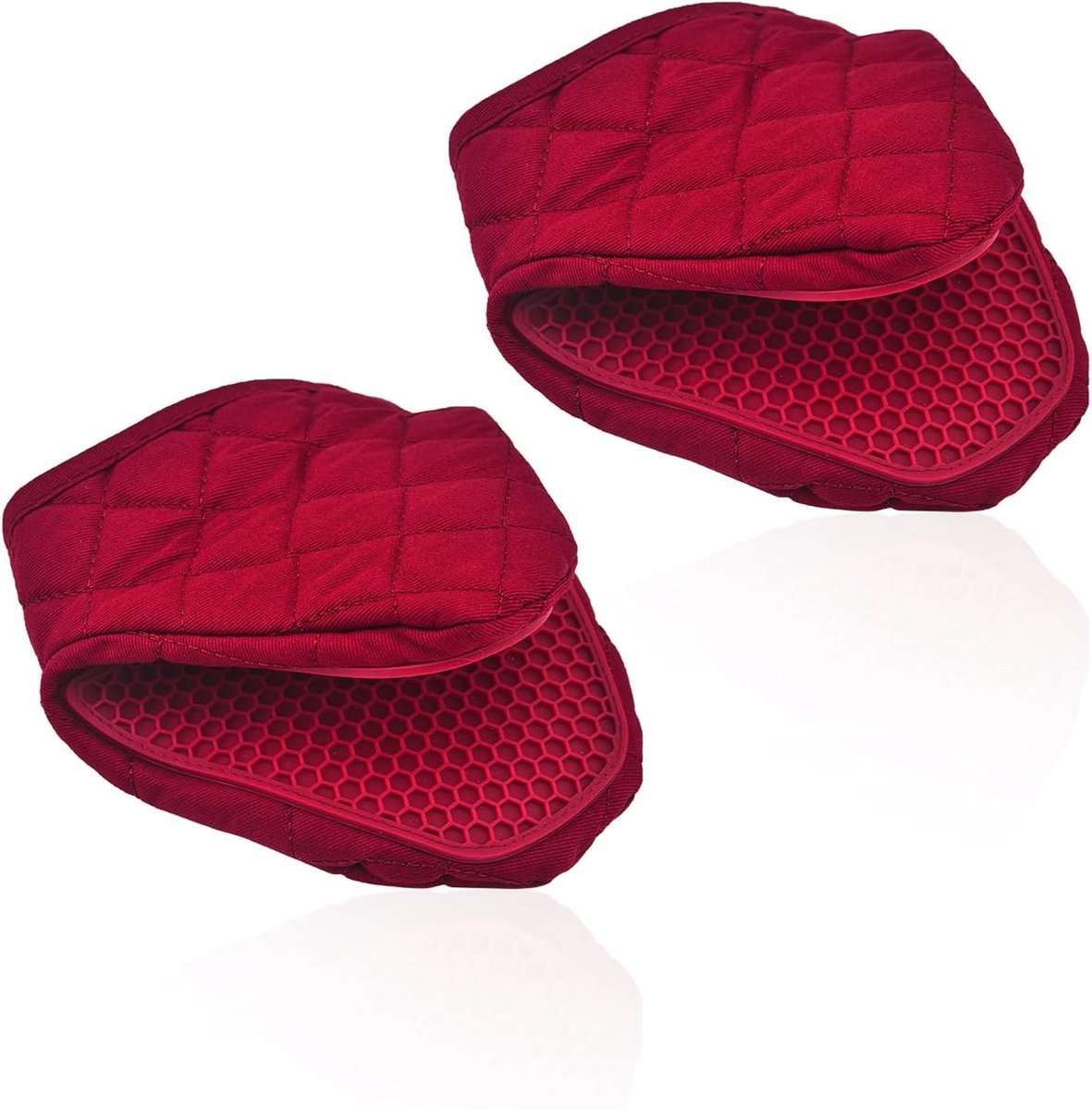 Ovenwanten hittebestendig, keukenovenwanten, siliconen ovenhandschoenen, hittebestendig antislip, pannenlap, handschoenen, katoen, opknoping, ovenwanten