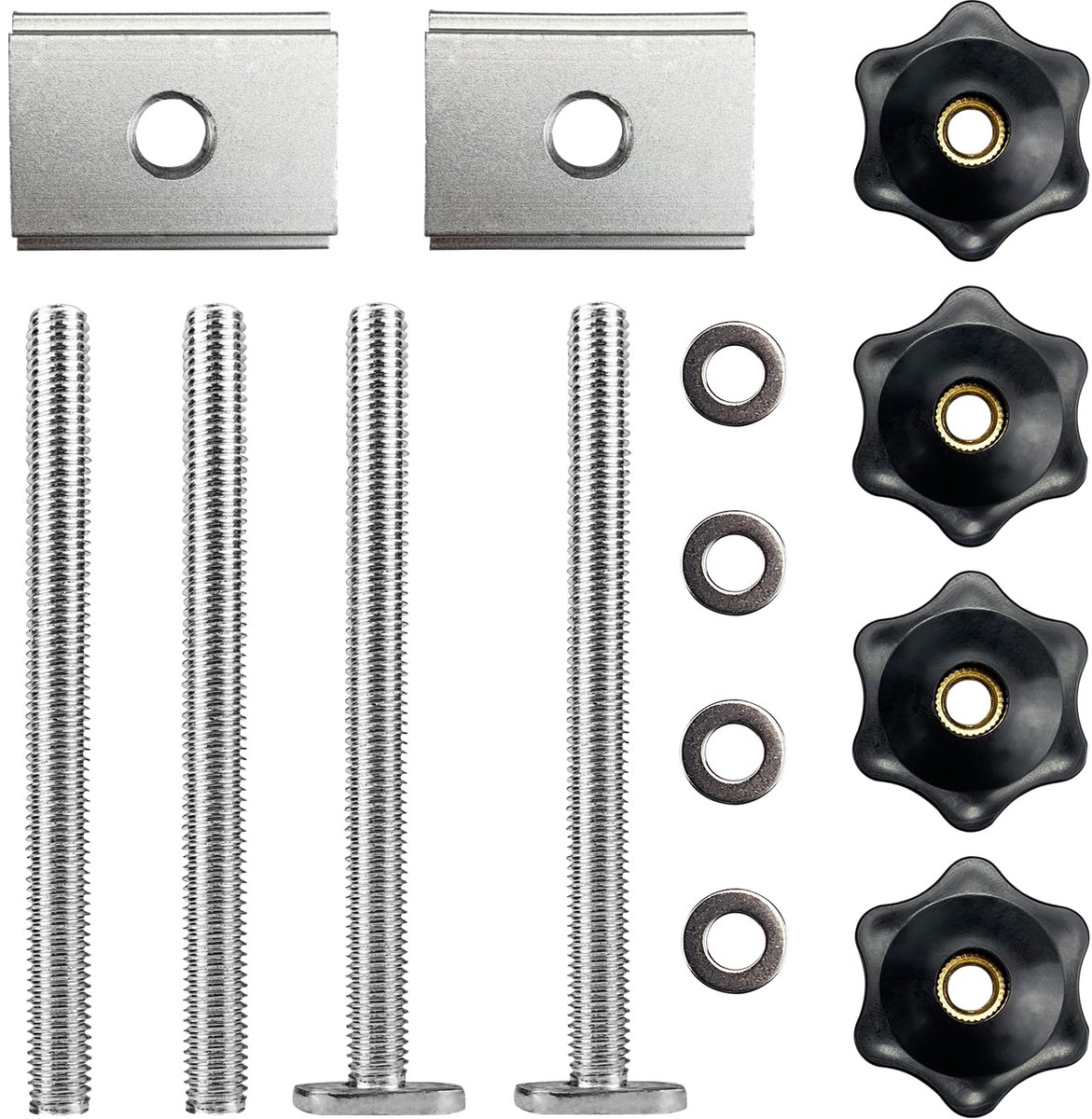14 Stuks T-Track klemmen M8 T slot moer T-track sliding moer, t-track accessoires, voor houtbewerking tool gleuf bevestiger