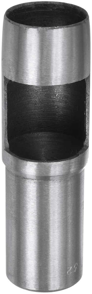 Gatstans voor leer, 32 mm, gereedschap voor het boren van ronde gaten, riem, koolstofstaal, individuele stans voor het snijden van armbanden, horloge, handwerk, leer, rubber, papier, stof