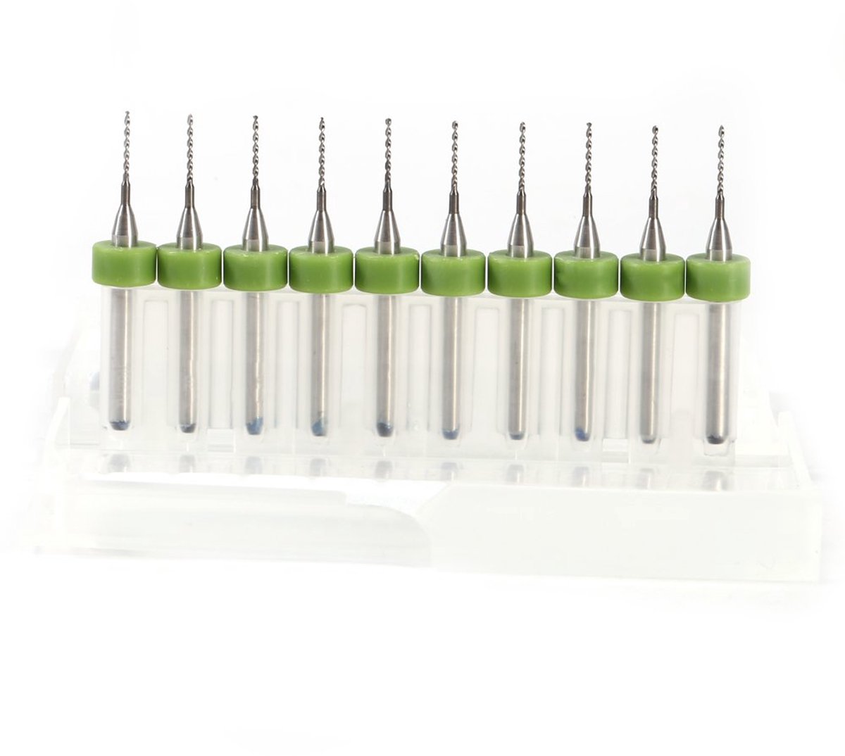 spiraalboor voor printplaten 10 stuks precisie 0,7 mm booraccessoires (boor diameter 0,7 mm)