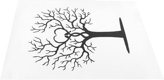 Vingerafdruk canvas bruiloft, doe-het-zelf boom vingerafdruk gastenboek duimafdruk boom gastenhandtekening poster, voor bruiloften, feesten, verjaardagen — afbeelding 3