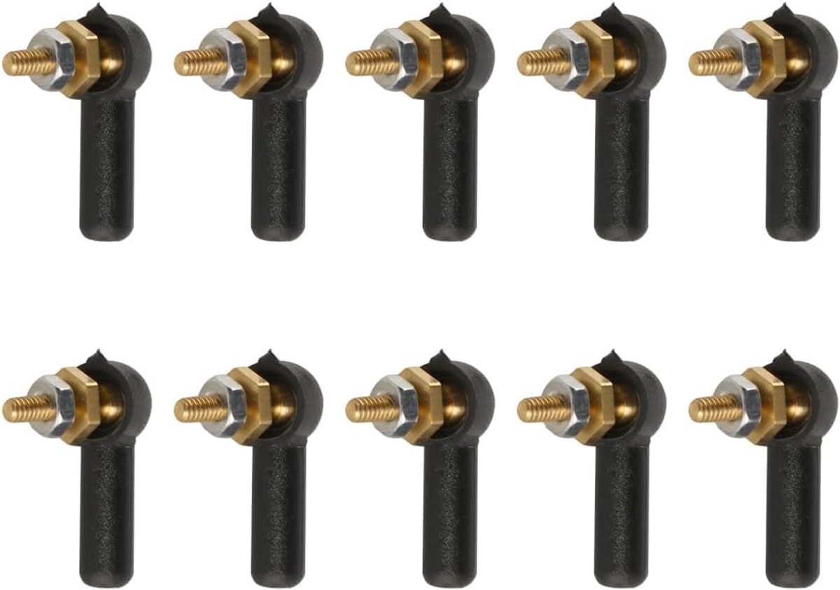 10-pack 2mm/M2 metalen kogelkoppen voor koppelingseind spoorstangeind Positioneringskogelkoppen Geschikt voor modelservo's