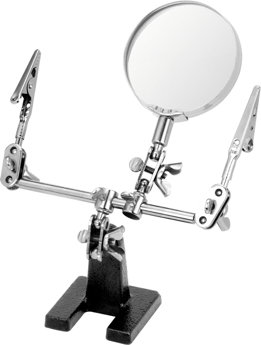 Hand Vergrootglas Sieraden Klem Houder Solderen Stand