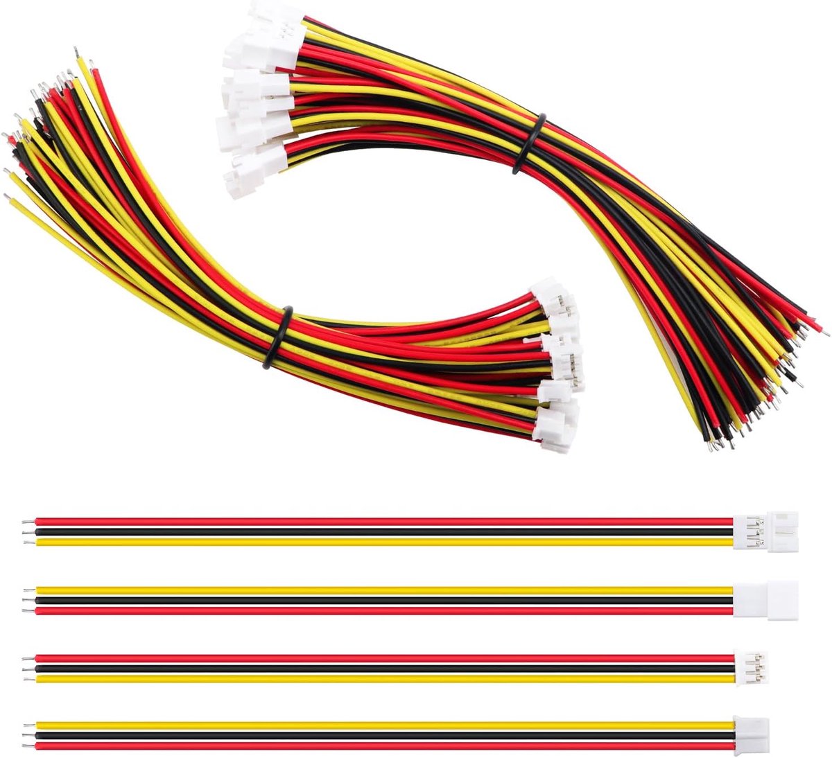 20 Paar JST 2.0 PH 3 Pin Schakelaars, Mini Micro JST PH 2.0 mm 3 Pin Vrouwelijk en Mannelijk met 150mm 22AWG Kabeldraad