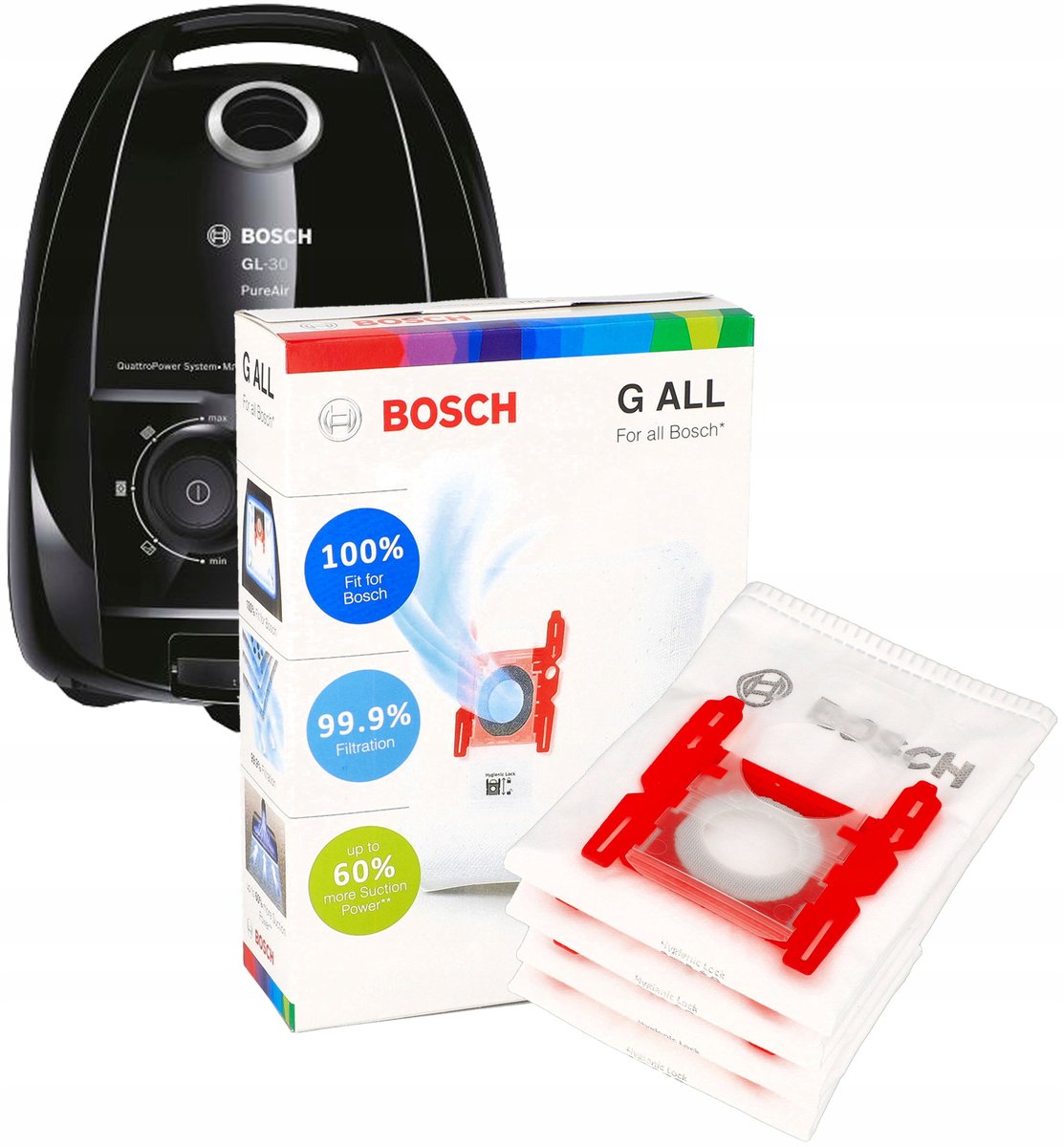 AreoSe - Stofzuigerzakken voor Bosch G ALL typ G - 8 stuks
