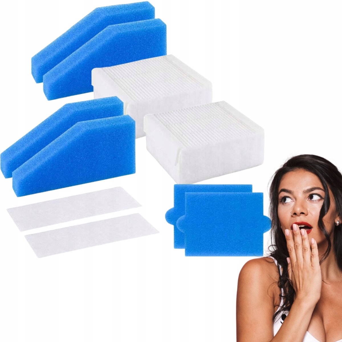 AreoSe - HEPA-filter voor Thomas Aqua+/Perfect Air - 10 stuks
