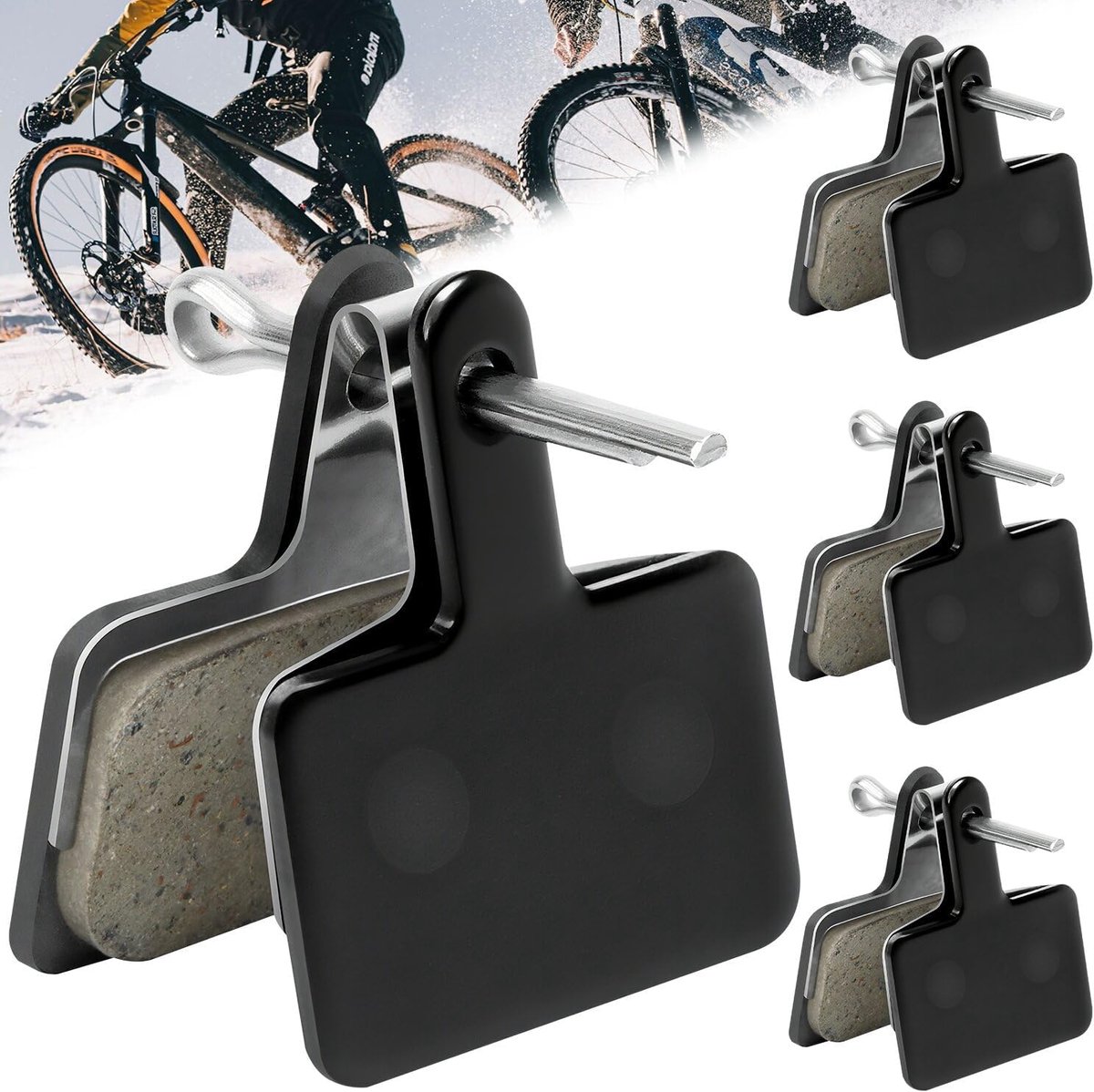 fiets voor Shimano remblokken B01S B03S B05S Resin Deore XT MT200 UM-8VR0a 4 paar fietsremblokken schijfremblokken voor Tektro remblokken E10.11 Auriga