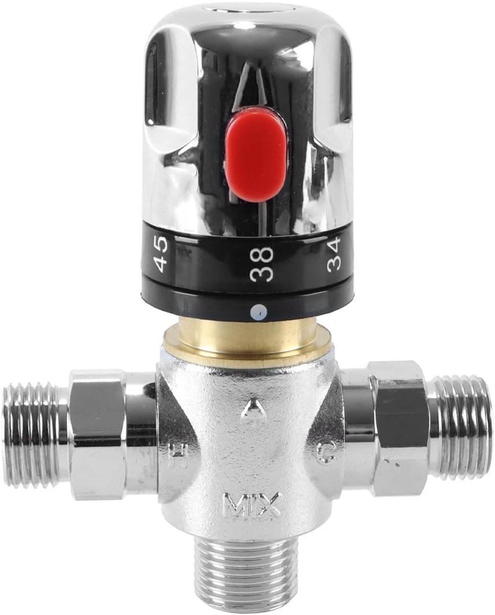 1/2 inch 3-wegkraan Thermostaat Messing Douchethermostaat voor handdouchefittingen