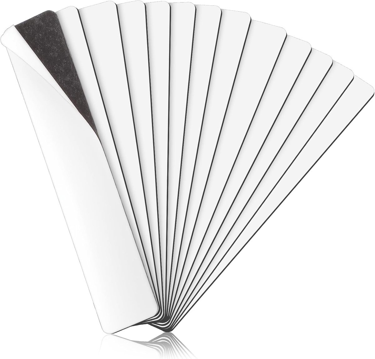 12 stuks flexibele magneetstrips, rechthoekige platte magnetenstrip, magneetband met zelfklevende achterkant, sterke koelkastmagneten, tape voor doe-het-zelf ambachten, whiteboards, thuisorganisatie