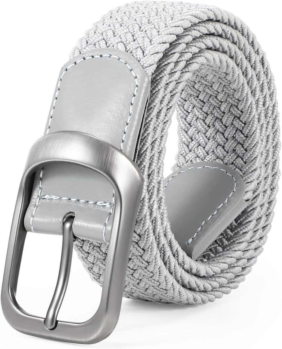 Elastische Riem Voor Heren Unisex Stoffen Riem Gevlochten Stretchriem Rekbare Riem Zonder Gaten 3,3 Cm Breed Voor Casual Broek