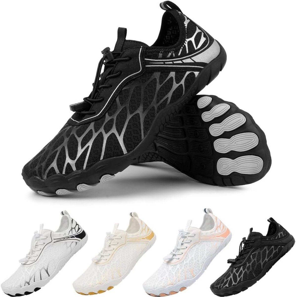 Waterschoenen Badschoenen Heren Dames Strandschoenen Aquaschoenen Surfschoenen Zwemschoenen Zomer Snel Drogende zachte en lichtgewicht voor Unisex 36-46