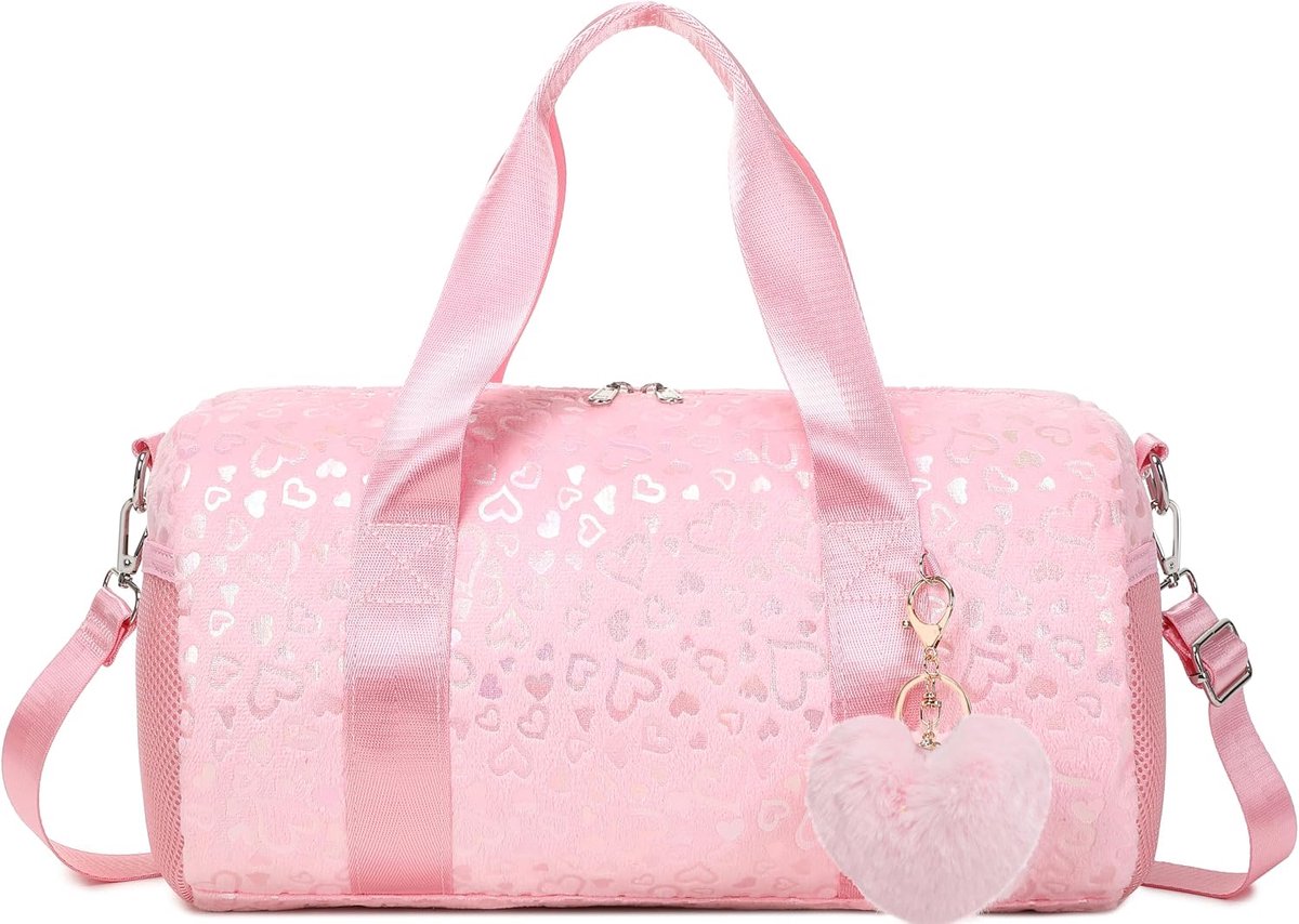 Ballet tas kinderen sporttas meisjes kindertas kinderhandtas ballettas danstas met nat vak, roze