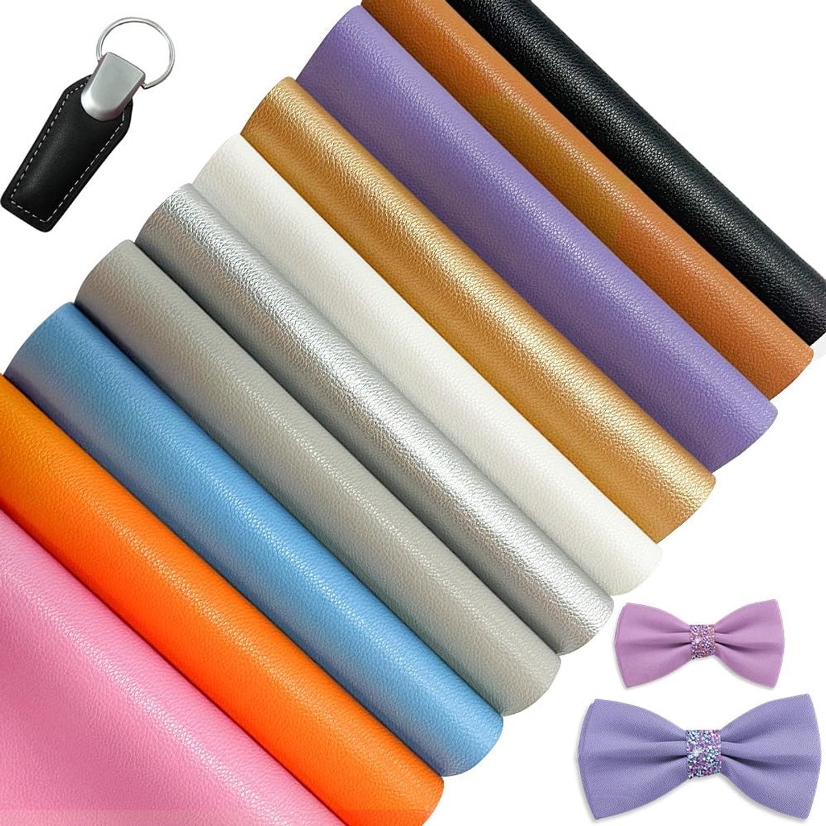 10 stuks 20 x 30 cm premium PU kunstlederen bladeren, voor speelgoed, oorbellen, handtas, hoofdtooi, feest, doe-het-zelf handwerk.