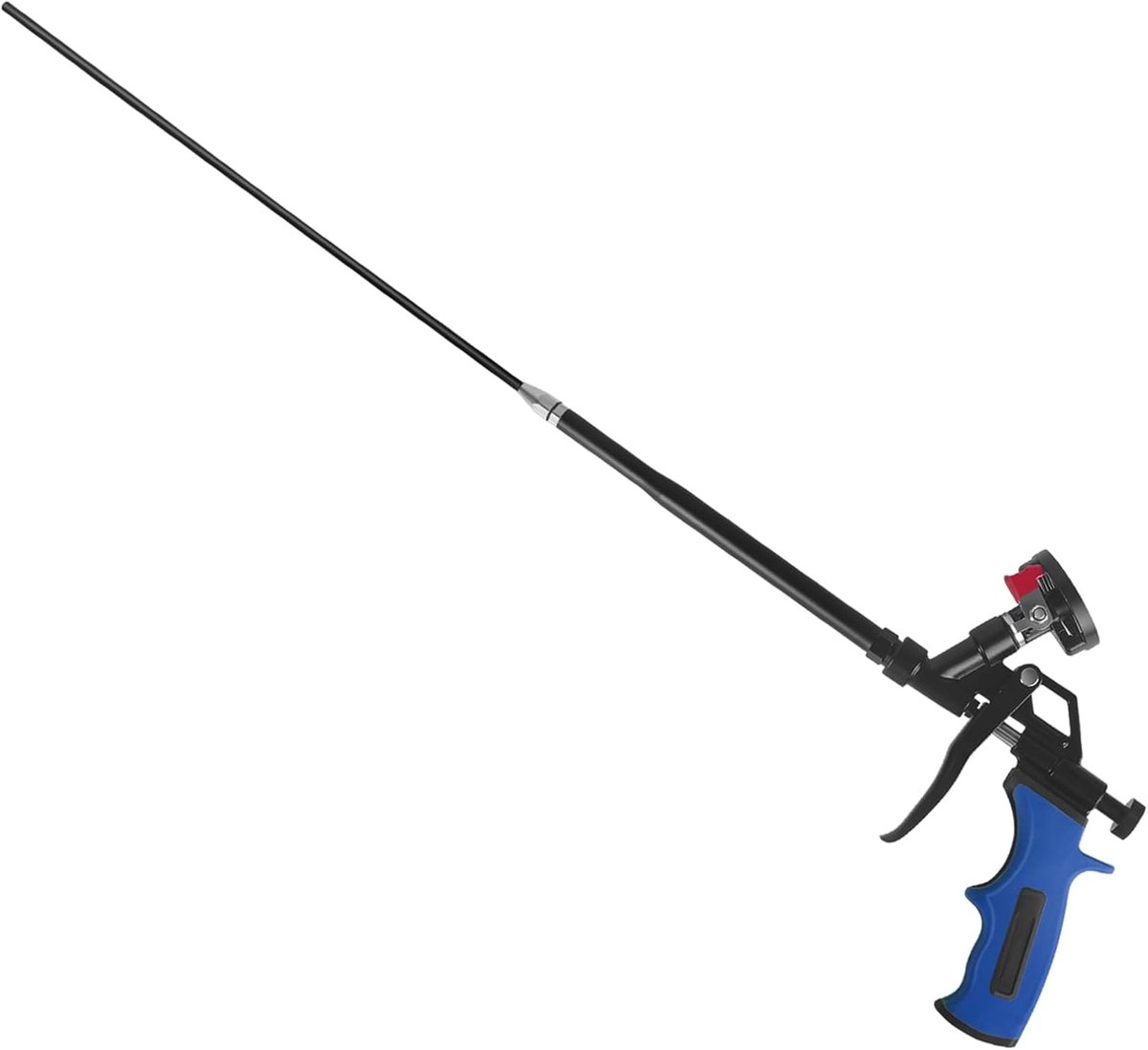 25 inch afneembaar spuitschuimpistool, professioneel uitbreidend schuimpistool, doseerschuimpistool geschikt voor kit aanbrengen, vullen, afdichten (BLAUW)