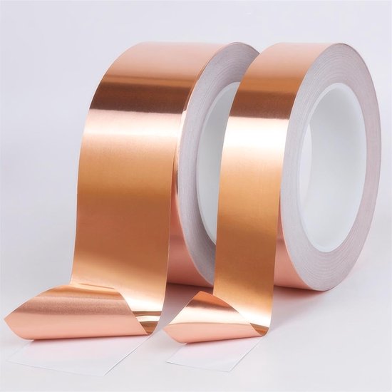 1 Stuk Koperen Plakband, 15mm x 20m, Kopertape Zelfklevend, Enkelzijdig Geleidend, voor Circuits en Elektrische Reparaties — afbeelding 3