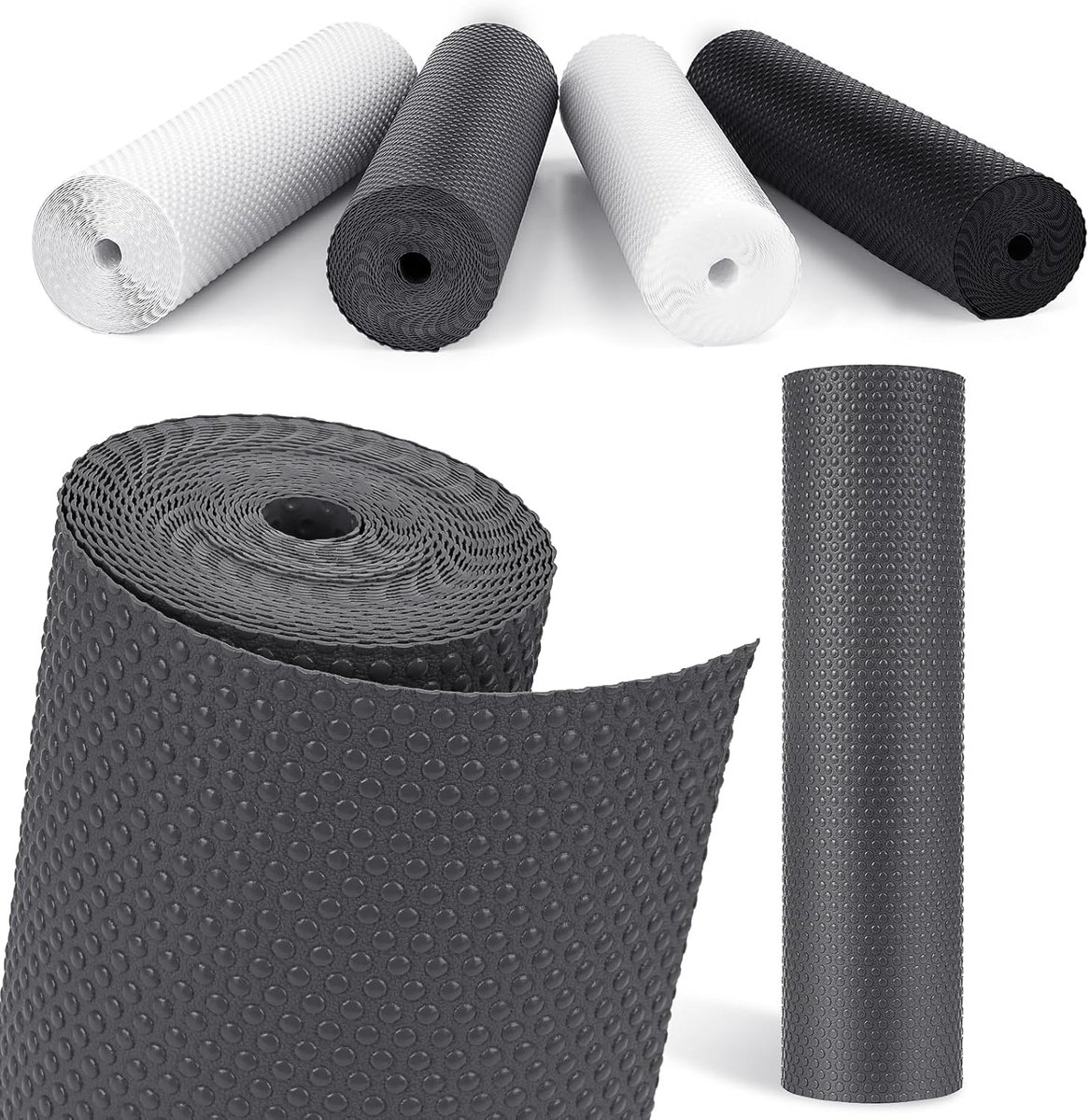 Lade Mat, Anti-Stick Keuken Lade Mat, Anti-Slip Mat Waterdichte Koelkast Voering (Grijs/30cm x 610cm)