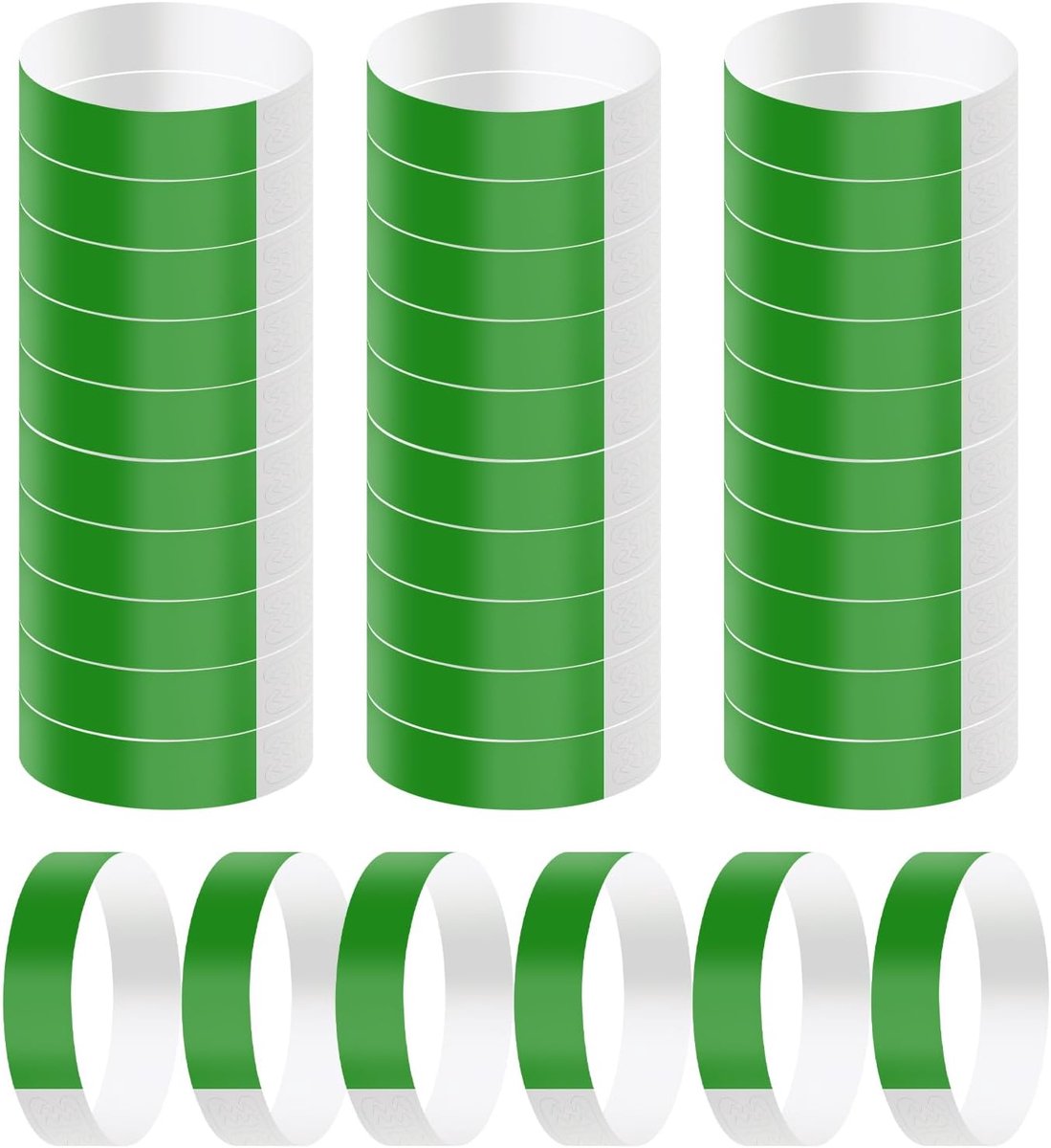 Polsbandjes voor evenementen, 300 stuks, papierachtige armbanden, papieren polsbandjes, neonpolsbandjes, festivalpolsbandjes voor evenementen, armbanden, feestpolsbandjes voor evenementen