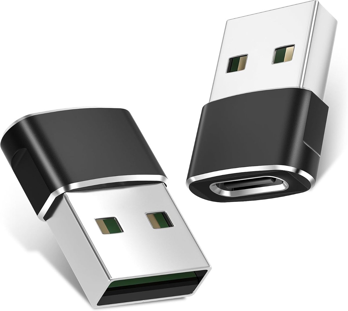 USB naar USB C Oplaadadapter voor iPhone 17 Pro Max,17e 16 15 | Type C Vrouwelijk naar USB A Mannelijk Omvormer Adapter voor Apple Watch iWatch S11 10,AirPods 3,iPad mini Air,Samsung S26 25