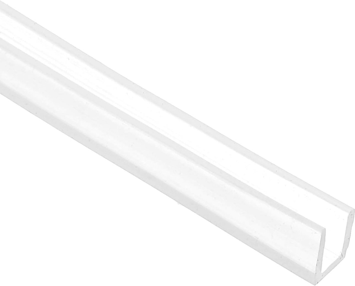U-kanaalrand, 8 m plaatwerk randbeschermer beschermer rubberen randafwerking luchtverzegelde afdichtstrip voor panelen autodeuren stalen platen, 3 mm sleuf, past op 2,5-3 mm rand, 6 x 1 x 5 mm