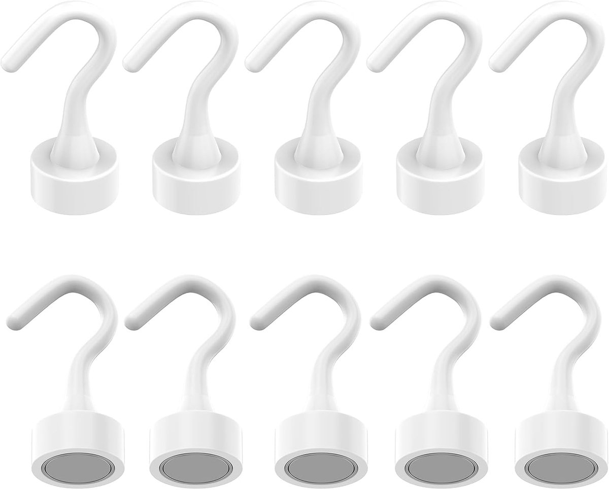 Magnetische haken, extra sterke ABS magnetische haken, badkamer, slaapkamer, sleutelhangers, werkplaats