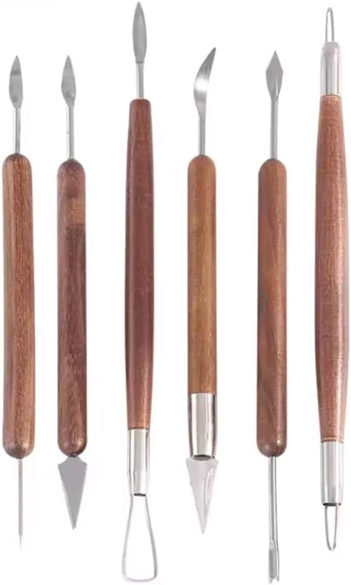 gereedschap - Gereedschap voor te kleien - 6-delig kleiset - Boetseer gereedschap - Klei sculptuur gereedschap set - Kleien - Klei tools - CHPN