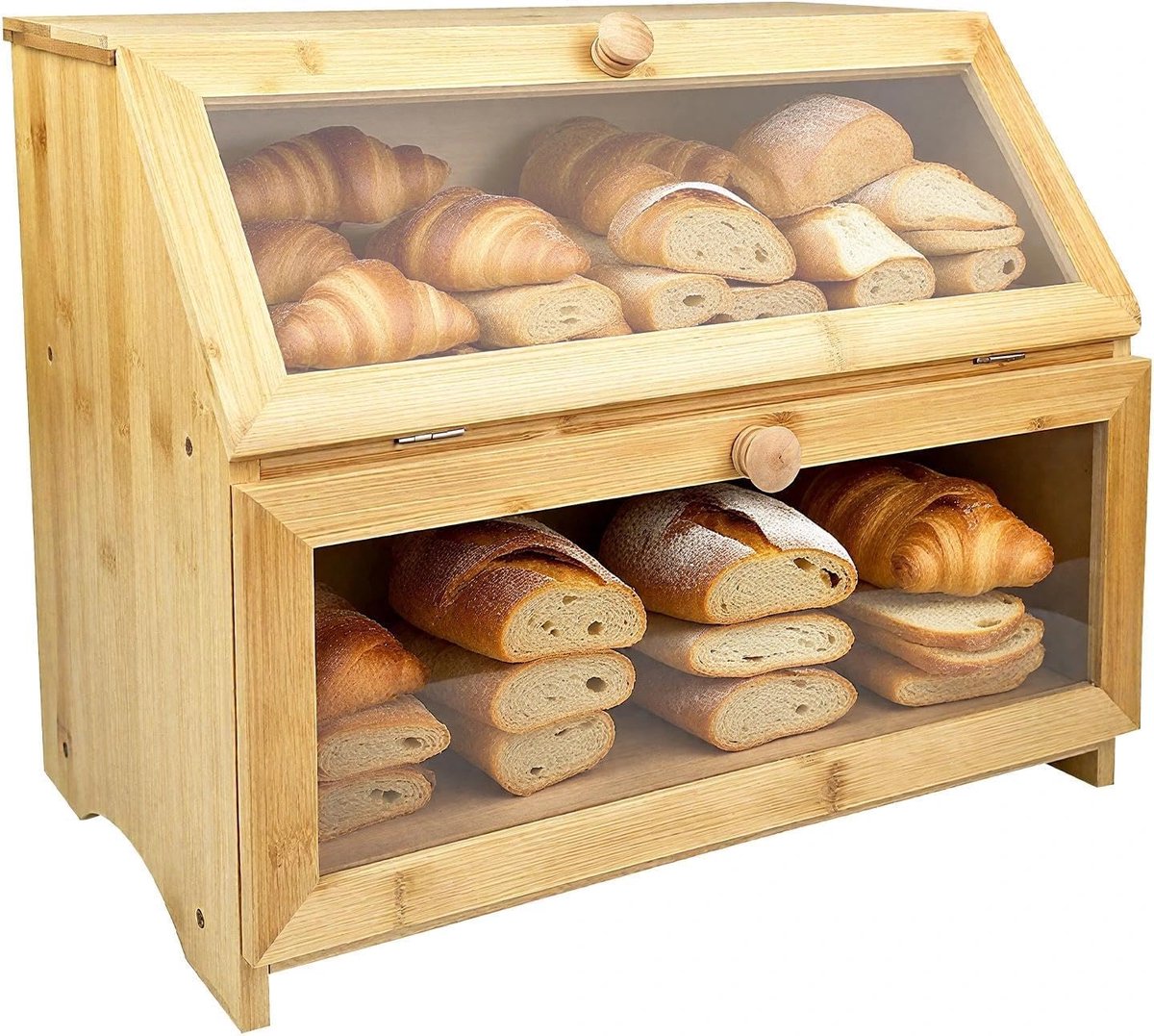 Broodbewaardoos van bamboe, grote inhoud