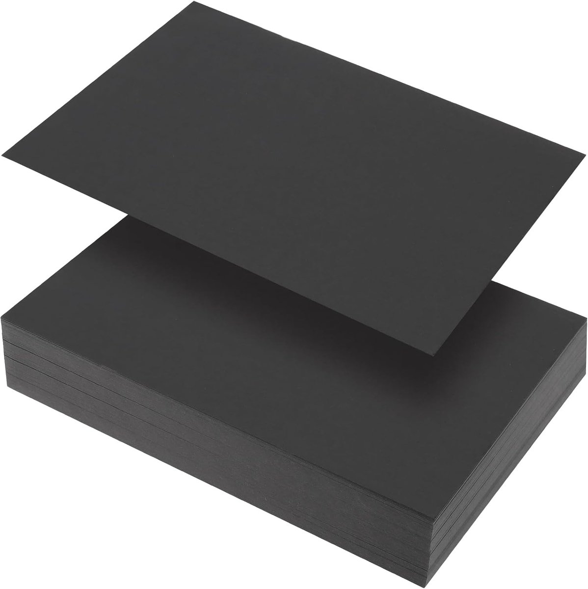 300 vellen A4, gekleurd papier, zwart, 120 g/m², A4 zwart papierset, kartonpapier, gekleurd papier, knutselpapier, A4, knutselkarton, vellen om te knutselen, fotokarton, scrapbookmateriaal