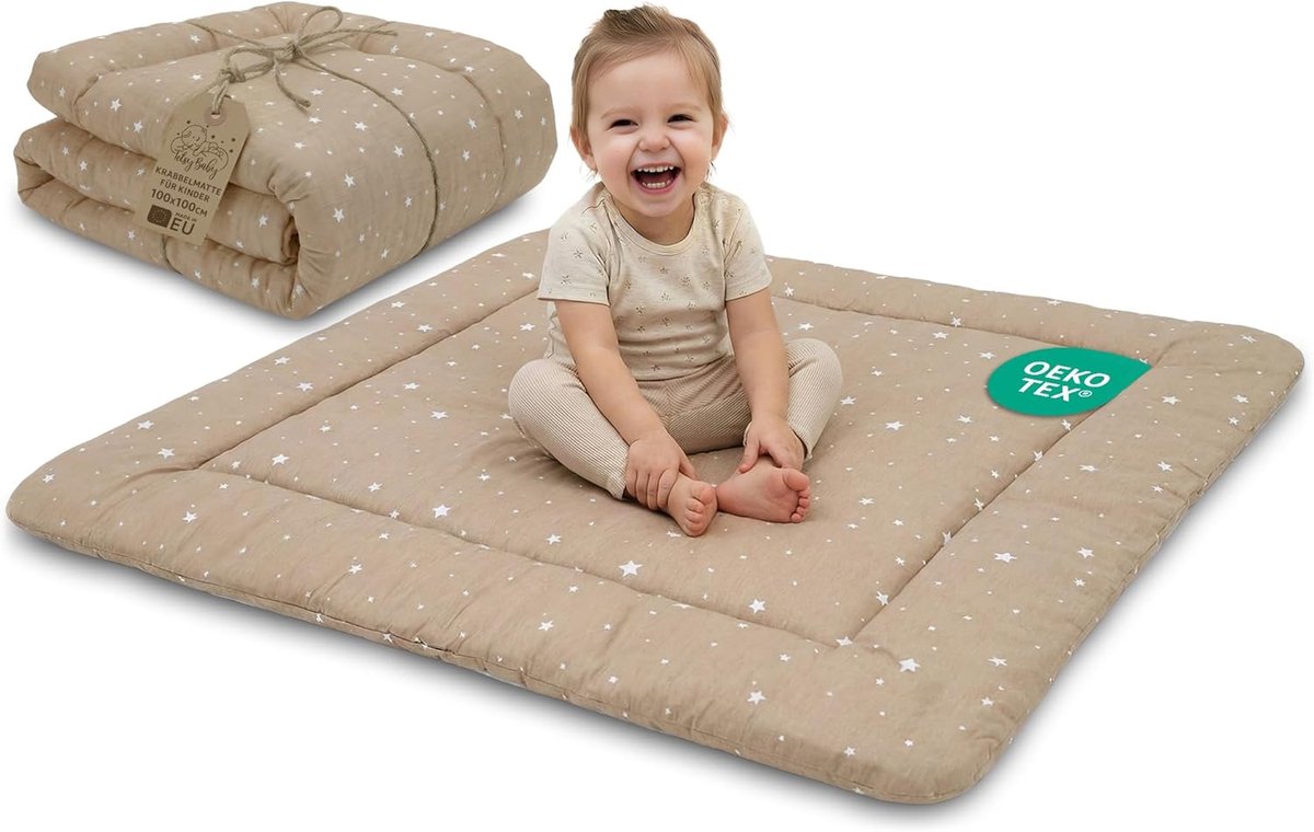 Speelkleed Kruipmat Baby Speelmat Vloerkleed - Opvouwbaar Wasbaar Zacht Schokdempend Dubbelzijdig Voor Kinderkamer Box Boxkleed Reiskleed Peuter Kinderen Oeko-Tex