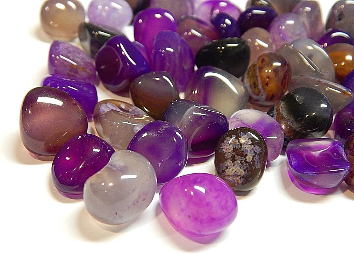 150st Amethist Edelstenen Halfedelstenen Parels 9mm ~ 15mm Trommelstenen Natuursteen Edelsteen Halfedelsteen voor Decoratie Meditatie Chakra (Paars)