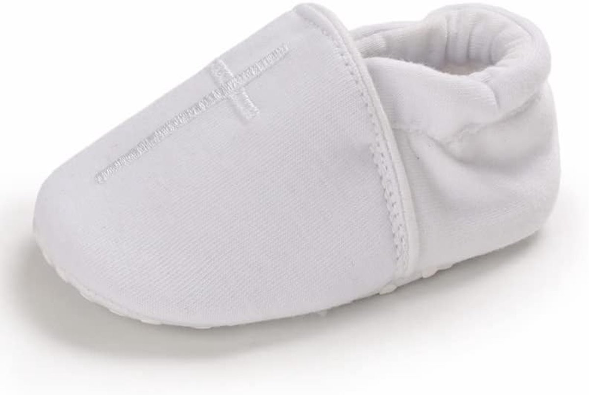 Babypantoffels van zacht katoen met flexibele zool, huispantoffels, dooplaarzen voor 0-18 maanden, ademende schoenen voor jongens en meisjes