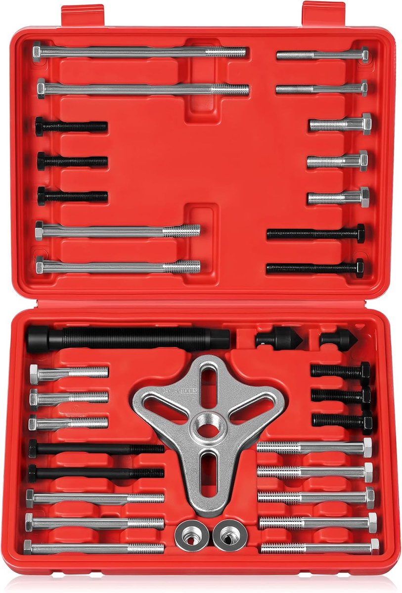 46Pcs Harmonische Balancer Puller Set, Stuurwiel Trekker, Tandwiel Trekker, Crank Shaft Katrol