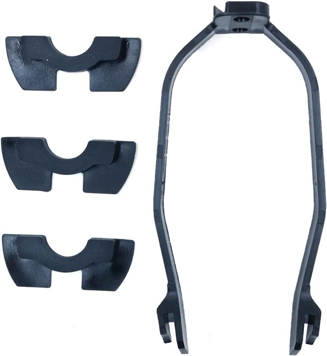 4 stuks scooter vervangende onderdeel accessoire Inclusief achterspatbord beugel spatbord beugel ondersteuning en 3 stuks rubberen vibratie dempers voor X-i-a-o-mi M365/M365 Pro Scooter (zwart)