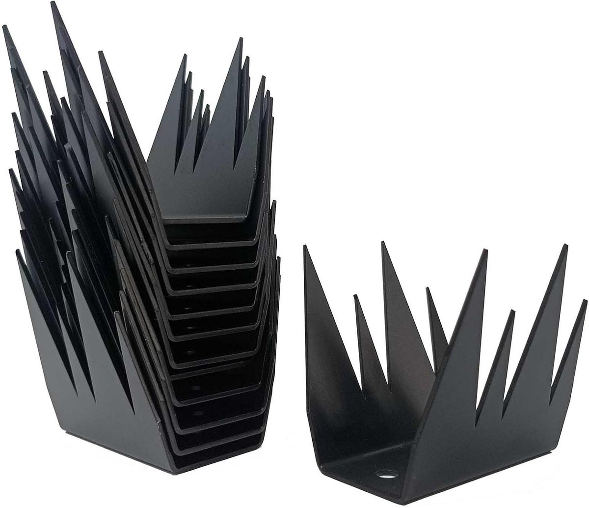 gazon en tuin boerderij afschrikmiddel hek muur spikes, metalen anti-klim spikes beveiliging hek spikes voorkomen dat dieven over hekken klimmen, voor reling daken Home Security Improvement(24