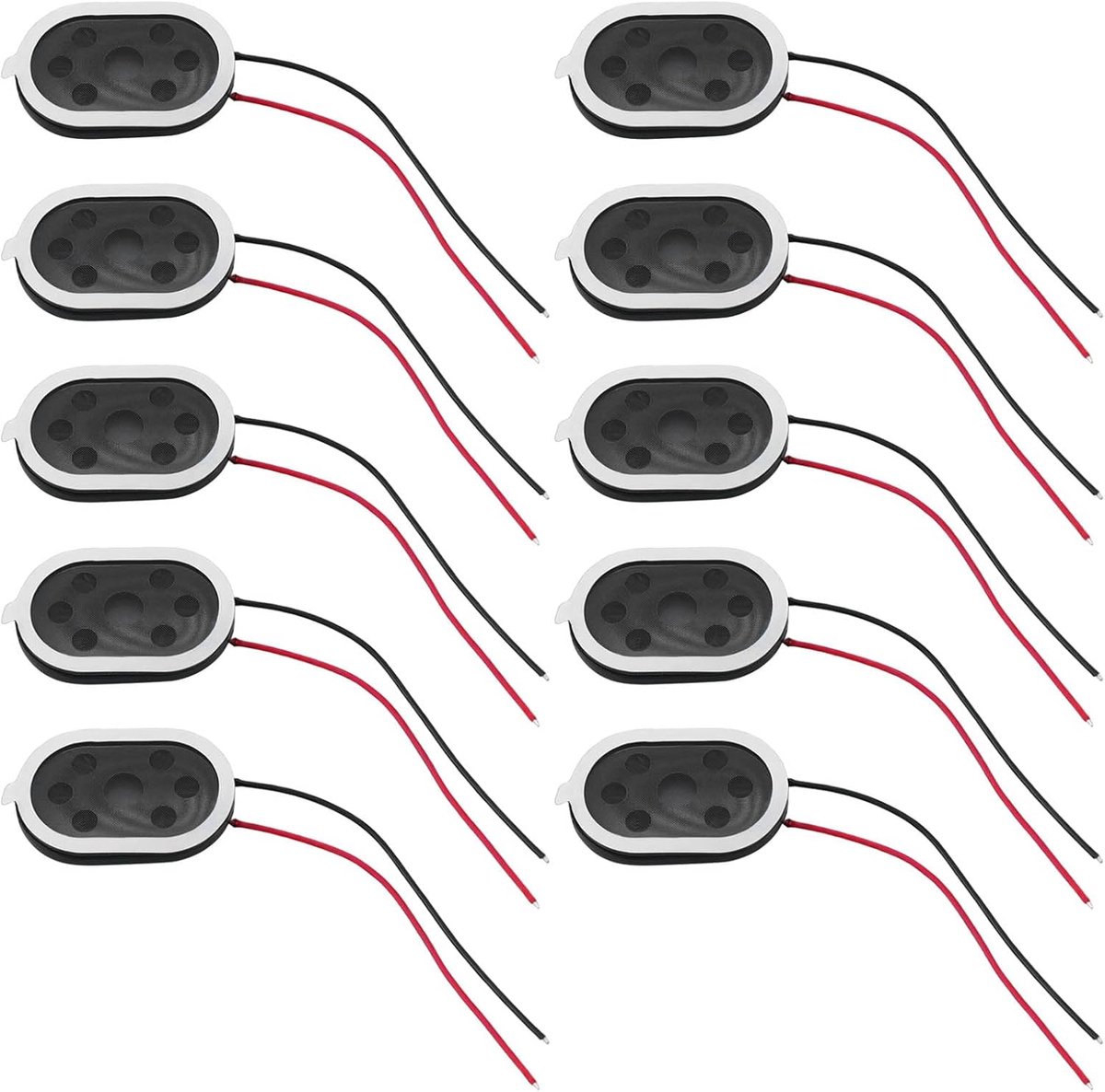 10 stks Mini Speaker 8 Ohm 1 W 20x30mm Magnetische Speakers Vervanging Compatibel met Raspberry Compatibel met MP3 Radio Speaker