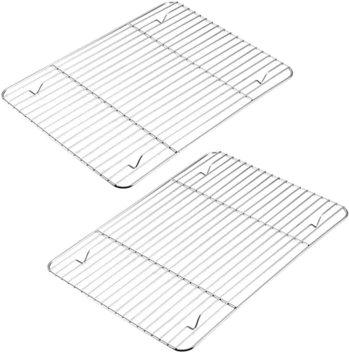 Koelrekken Netto Rvs Raster Draadroogrek voor Koken Roosteren Drogen Grillen (26 x 20 cm)