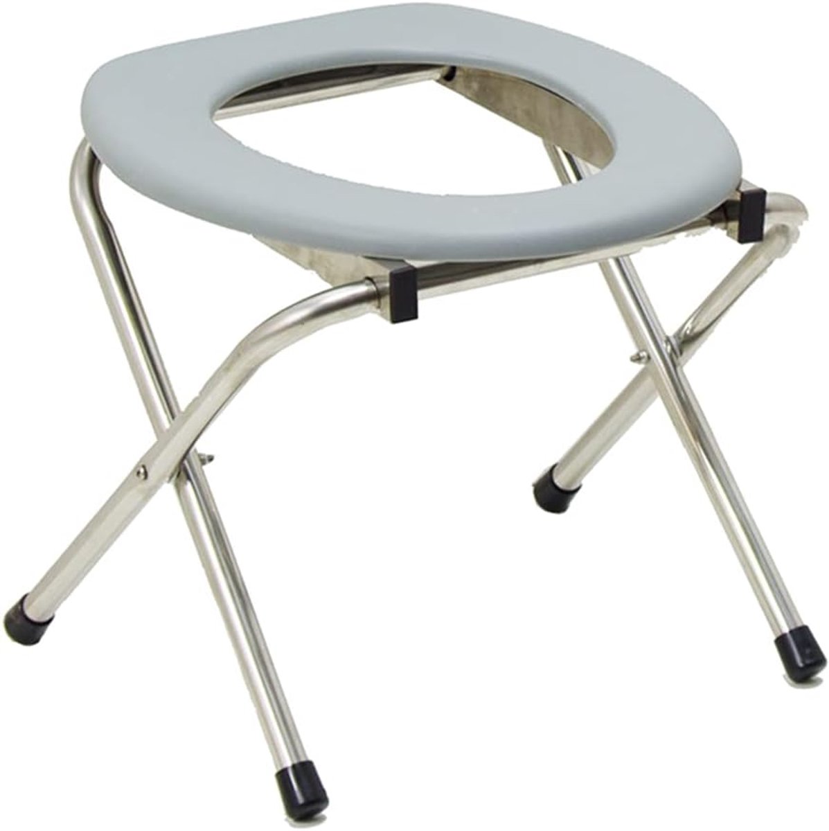 Commode voor Stoel Nachtkastje Potty Stoel voor Ouderen Zwangere Vrouwen Toiletkruk Potty Toiletstoel Antislip F 350 LB Opvouwbare Nachtkastje Douche Commode Stoel voor Toilet Heavy Duty voor