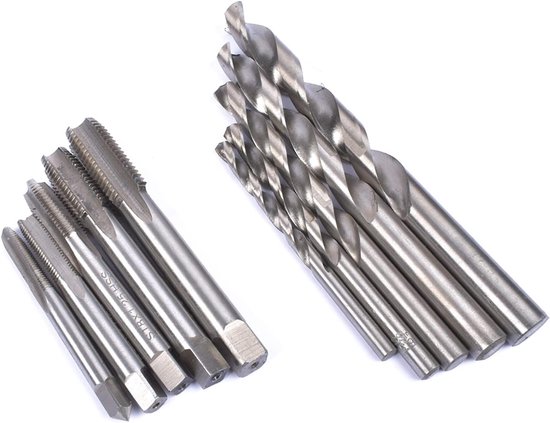 Schroefdraadreparatieset, 131-delig, schroefdraadreparatiegereedschap, M5, M6, M8, M10, M12, schroefdraad blauw — afbeelding 5