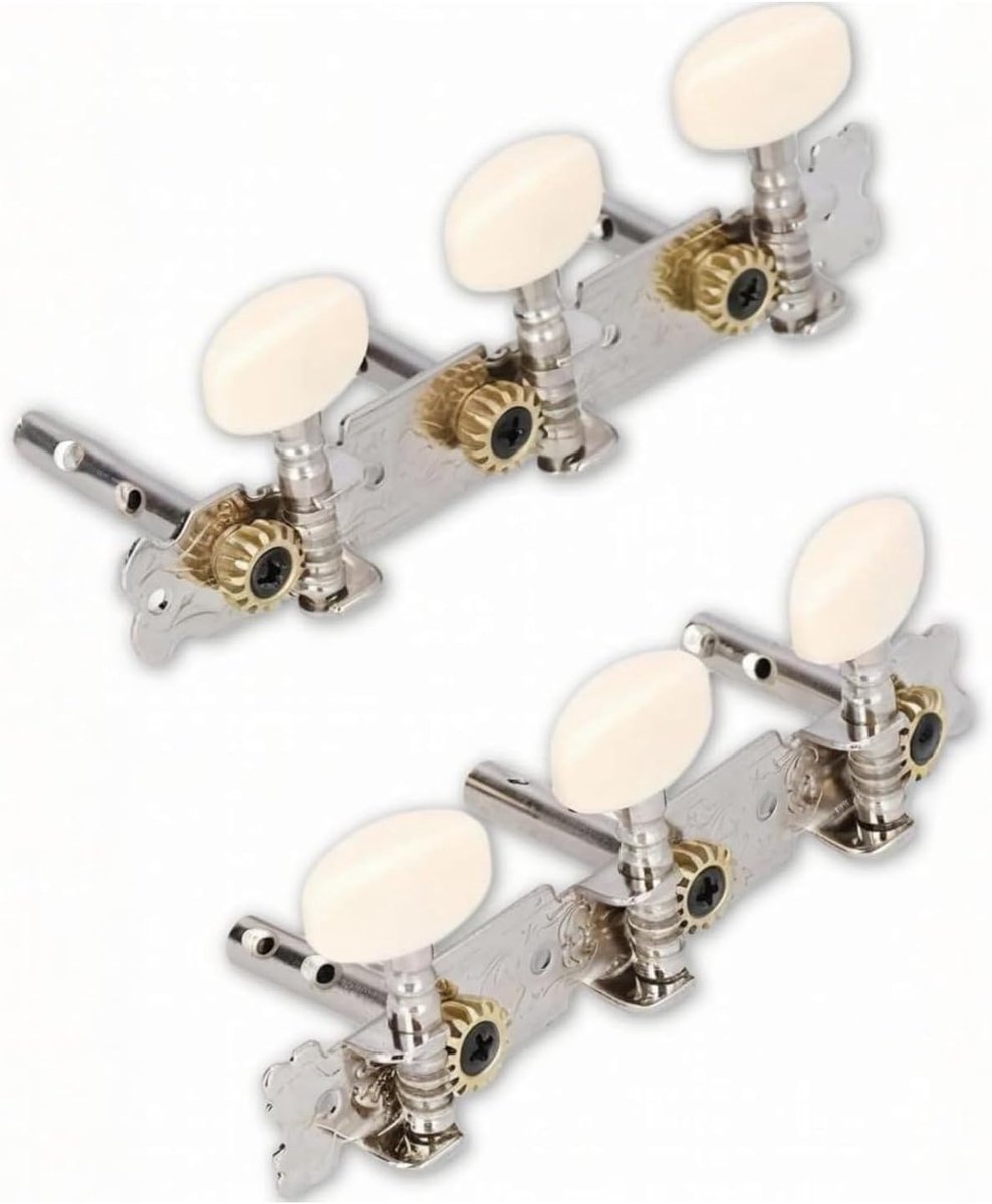 Stemsleutel, Machine Heads Tuners Dual Holes 3R 3L voor Akoestische Folk & Klassieke Gitaren, Snaarinstrument Accessoire