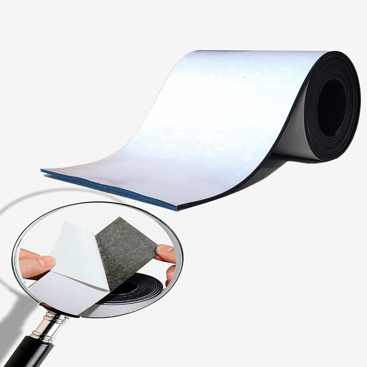 Rubberen Rol/Plakfolie - Antislip Onderkant, 20 cm x 1 m, 3 mm Dik - Voor Ruiten, Strips, Vloeren