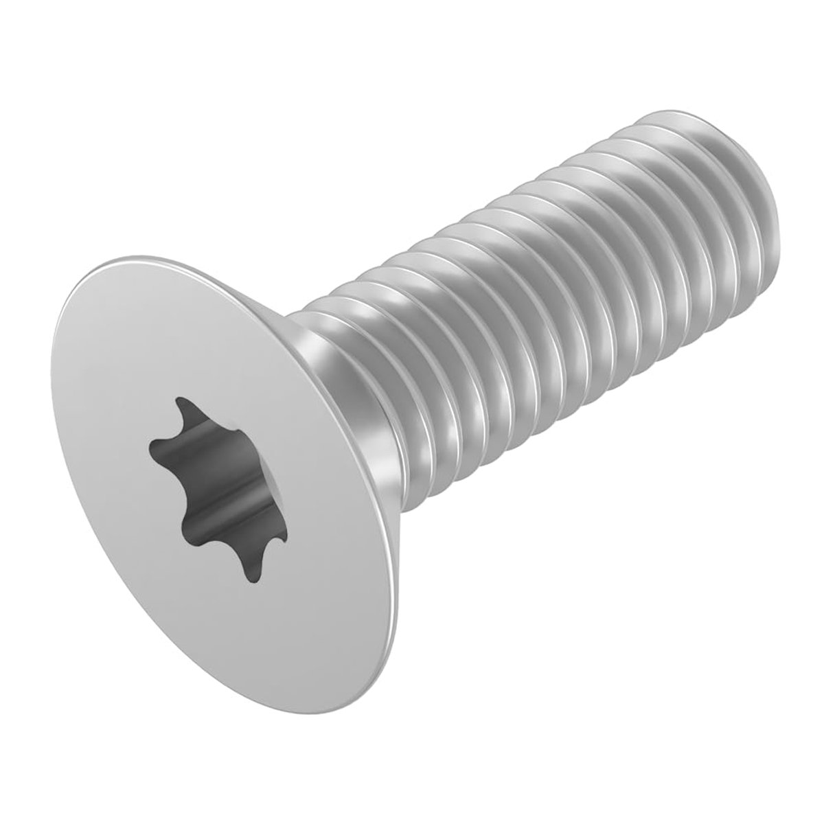 Verzonken schroef M8 x 25 mm, roestvrij staal V2A VA A2, ISO 14581, binnenzeskant (TX), volledige schroefdraad, 20 stuks