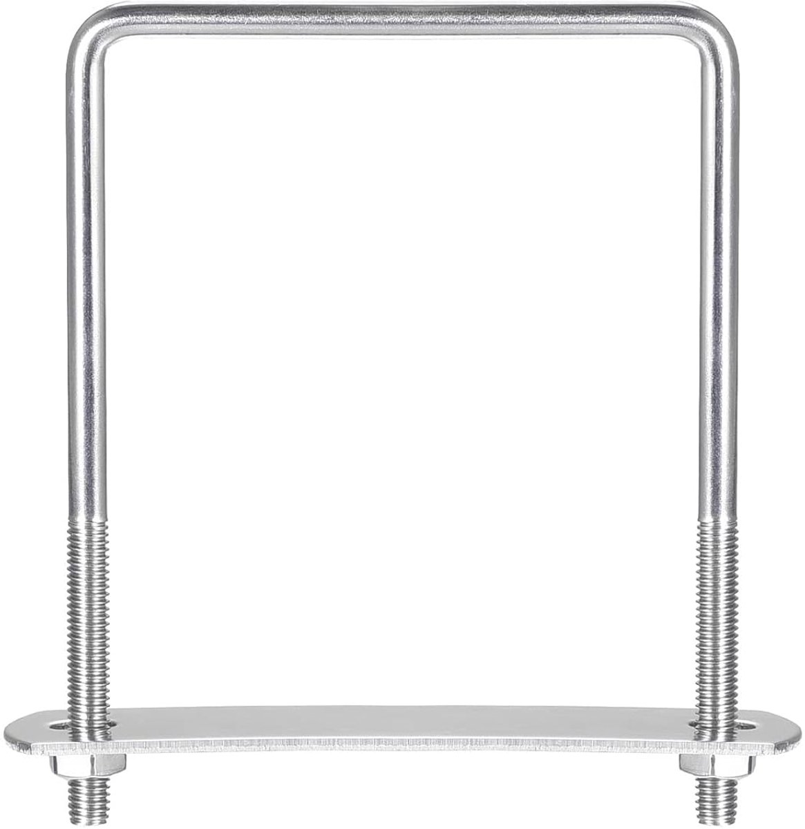 U-bouten M6 x 81 mm x 110 mm U-beugel, U-schroeven, vierkante beugelschroef 304 roestvrij staal U-klembouten met moeren en platen, voor bootaanhangers