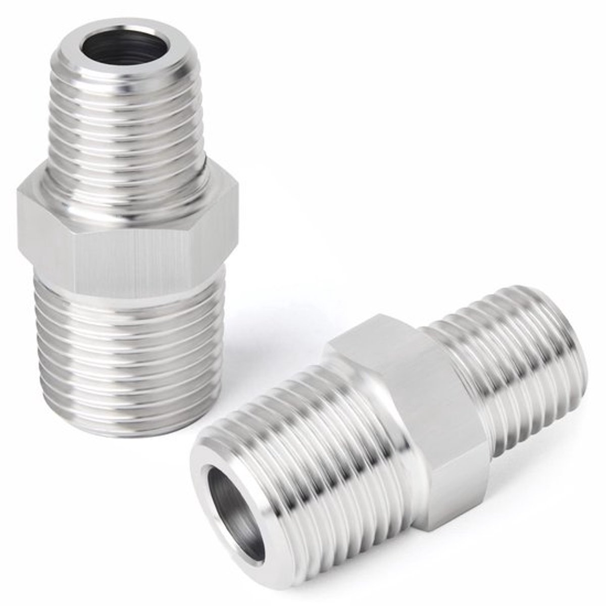 Verloopstuk Zeskantig - 1/2" x 1/4" BSP - Roestvrij Staal 304 - Koppeling - Voor Buizen - Industrieel Gebruik