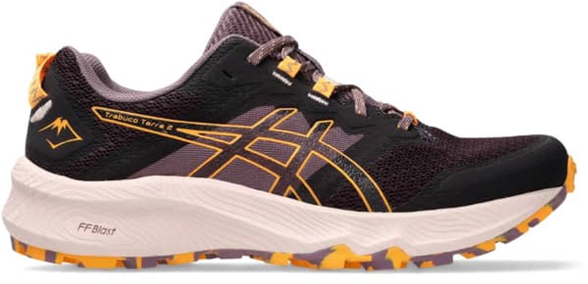 ASICS Trabuco Terra 2 Trailschoenen 42 Dark Aubergine/Stadium Donkerpaars Trailrunning Outdoor Oranje