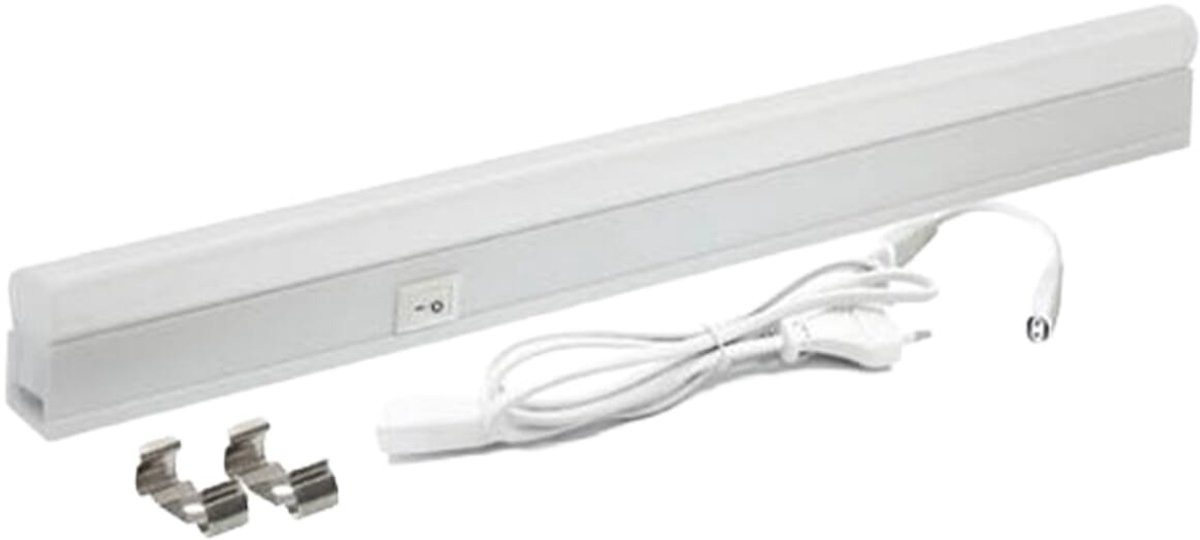 VITO Ledline-P - Led Lichtbalk 8W - 832lm 6000K - Koel Wit Licht - 572x22x35mm - Met Schakelaar en Stekker